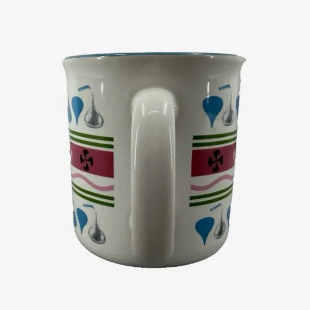 Vintage Hershey's‎ Kisses Mug Coffee Multicolor Ceramic 12 oz. Retro Candy Y2K
